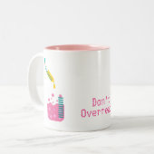 Wetenschapschemie schattige wetenschappelijke appa tweekleurige koffiemok (Voorkant links)