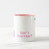 Wetenschapschemie schattige wetenschappelijke appa tweekleurige koffiemok (Center)