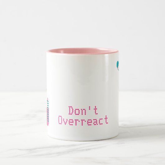 Wetenschapschemie schattige wetenschappelijke appa tweekleurige koffiemok (Center)