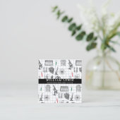 Wetenschapschemie Wetenschappers QR Code Sociale m Vierkante Visitekaartje (Staand voorkant)