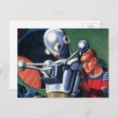  wetenschapsconcultivebureaus die een robot maken briefkaart (Voorkant / Achterkant)