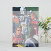  wetenschapsconcultivebureaus die een robot maken briefpapier (Staand voorkant)