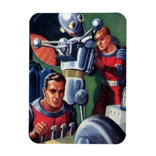  wetenschapsconcultivebureaus die een robot maken magneet (Verticaal)