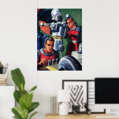  wetenschapsconcultivebureaus die een robot maken poster (Thuiskantoor)