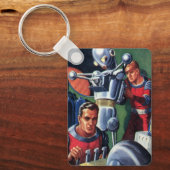 wetenschapsconcultivebureaus die een robot maken sleutelhanger (Voorkant)