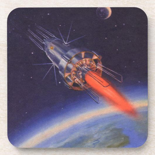  wetenschapscrisis in de ruimte over de aarde bier onderzetter (Voorkant)