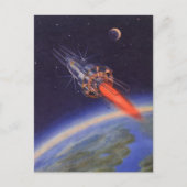 wetenschapscrisis in de ruimte over de aarde briefkaart (Voorkant)