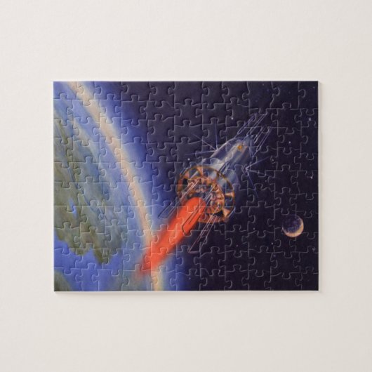  wetenschapscrisis in de ruimte over de aarde legpuzzel (Horizontaal)