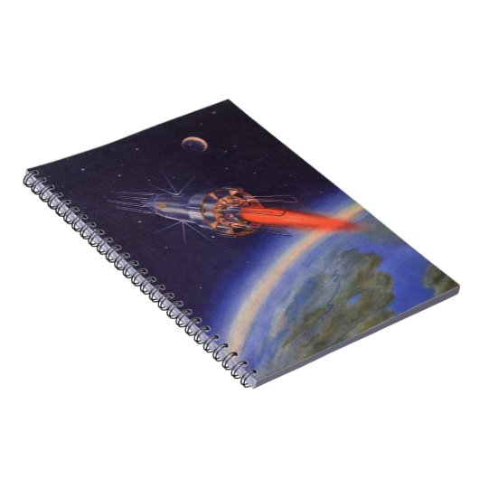 wetenschapscrisis in de ruimte over de aarde notitieboek (Rechterzijde)