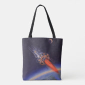 wetenschapscrisis in de ruimte over de aarde tote bag (Achterkant)