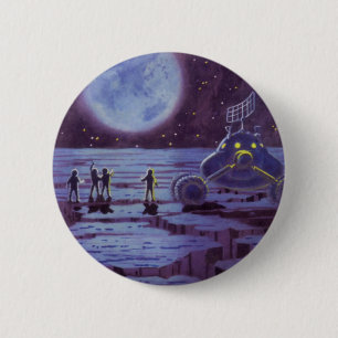 wetenschapscultuur aardrijder buitenaardse wezens ronde button 5,7 cm