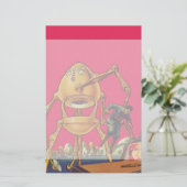 wetenschapscultuur Alien Robot vangt Man Briefpapier (Staand voorkant)