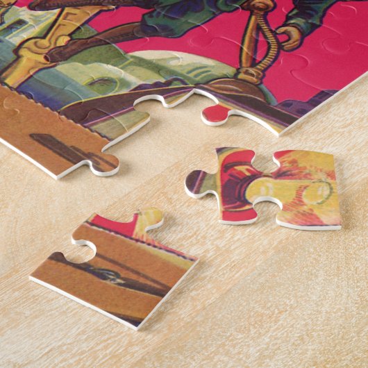 wetenschapscultuur Alien Robot vangt Man Legpuzzel (Zijkant)