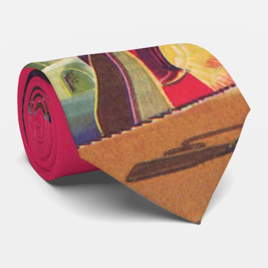 wetenschapscultuur Alien Robot vangt Man Stropdas (Opgerold)