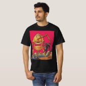  wetenschapscultuur Alien Robot vangt Man T-shirt (Voorkant volledig)