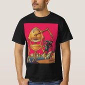  wetenschapscultuur Alien Robot vangt Man T-shirt (Voorkant)