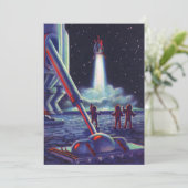  wetenschapscultuur Aliens Wave to Rocket (Staand voorkant)