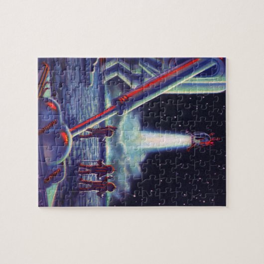 wetenschapscultuur Aliens Wave to Rocket Legpuzzel (Horizontaal)