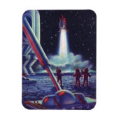 wetenschapscultuur Aliens Wave to Rocket Magneet (Verticaal)