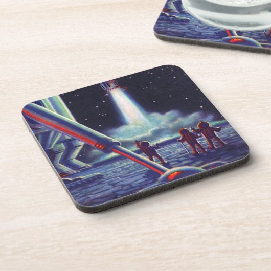 wetenschapscultuur Aliens Wave to Rocket Onderzetter (Linkerzijde)