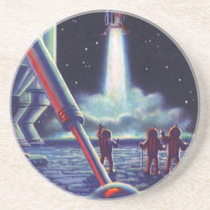 wetenschapscultuur Aliens Wave to Rocket Zandsteen Onderzetter