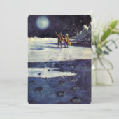  wetenschapscultuur Astronaut Aliens op maan (Staand voorkant)