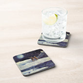  wetenschapscultuur Astronaut Aliens op maan Bier Onderzetter (Rechterzijde)