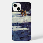 wetenschapscultuur Astronaut Aliens op maan Case-Mate iPhone Case (Achterkant)