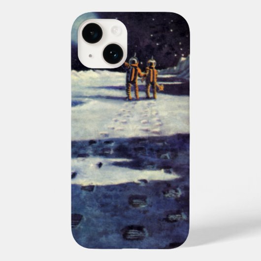  wetenschapscultuur Astronaut Aliens op maan Case-Mate iPhone Case (Achterkant)