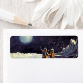  wetenschapscultuur Astronaut Aliens op maan Etiket (Insitu)