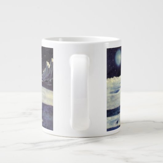  wetenschapscultuur Astronaut Aliens op maan Grote Koffiekop (Achterkant)