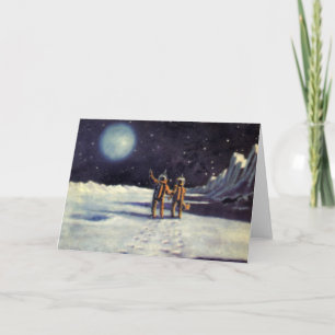 wetenschapscultuur Astronaut Aliens op maan Kaart