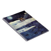  wetenschapscultuur Astronaut Aliens op maan Notitieboek (Rechterzijde)