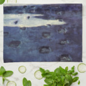 wetenschapscultuur Astronaut Aliens op maan Theedoek (Gevouwen)