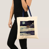  wetenschapscultuur Astronaut Aliens op maan Tote Bag (Voorkant (product))
