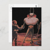  wetenschapscultuur Astronaut Shake Hand Alien Briefkaart (Voorkant / Achterkant)