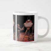 wetenschapscultuur Astronaut Shake Hand Alien Grote Koffiekop (Rechts)