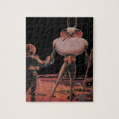 wetenschapscultuur Astronaut Shake Hand Alien Legpuzzel (Verticaal)