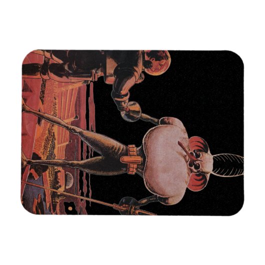 wetenschapscultuur Astronaut Shake Hand Alien Magneet (Horizontaal)