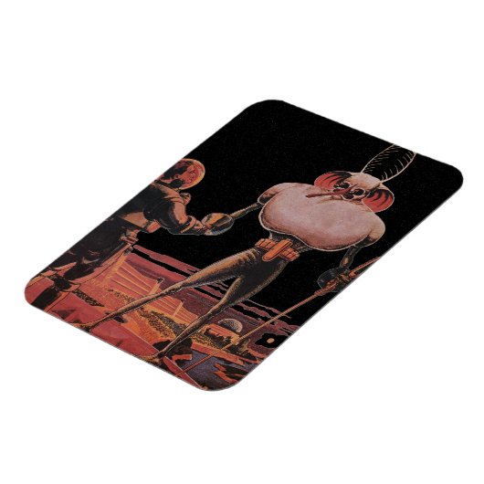  wetenschapscultuur Astronaut Shake Hand Alien Magneet (Linkerzijde)