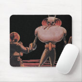  wetenschapscultuur Astronaut Shake Hand Alien Muismat (Met muis)