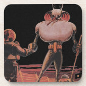  wetenschapscultuur Astronaut Shake Hand Alien Onderzetter (Voorkant)