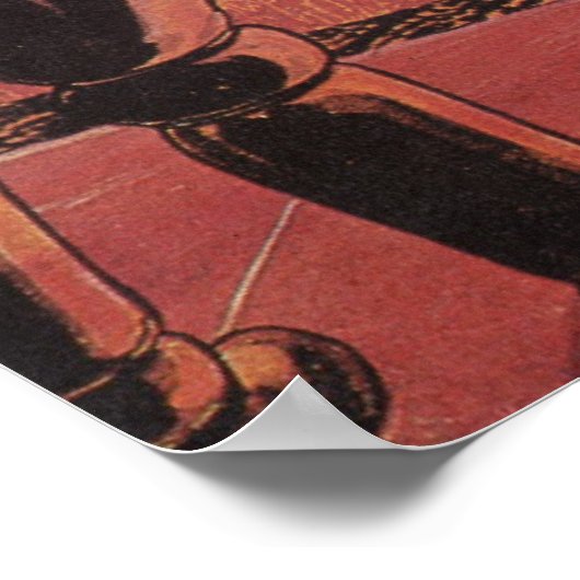 wetenschapscultuur Astronaut Shake Hand Alien Poster (Hoek)