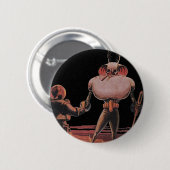 wetenschapscultuur Astronaut Shake Hand Alien Ronde Button 5,7 Cm (Voorkant /achterkant)