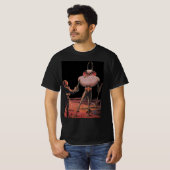 wetenschapscultuur Astronaut Shake Hand Alien T-shirt (Voorkant volledig)