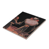  wetenschapscultuur Astronaut Shake Hand Alien Tegeltje (Zijkant)