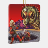  wetenschapscultuur Giant Centipede Insect War Keramisch Ornament (Rechts)