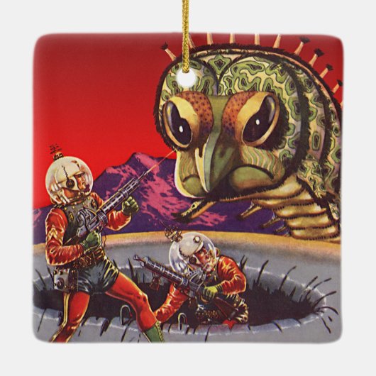  wetenschapscultuur Giant Centipede Insect War Keramisch Ornament (Achterkant)