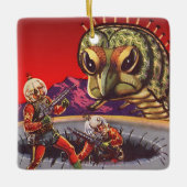  wetenschapscultuur Giant Centipede Insect War Keramisch Ornament (Voorkant)