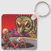 wetenschapscultuur Giant Centipede Insect War Sleutelhanger (Achterkant)